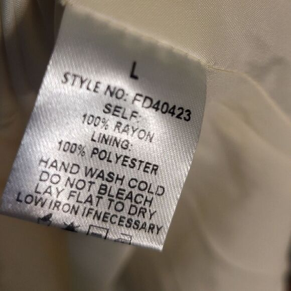 Bohme Ruffle Neck Polka Dot Flutter Sleeve Button Front Boho Midi Dress, L NEW - Picture 16 of 16